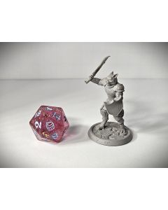 Tabaxi Soldier Sword and Shield (Unpainted)