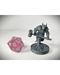 Dragonborn Fighter with Warhammer (Unpainted)