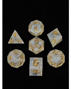 Gold and Blue Dice Set